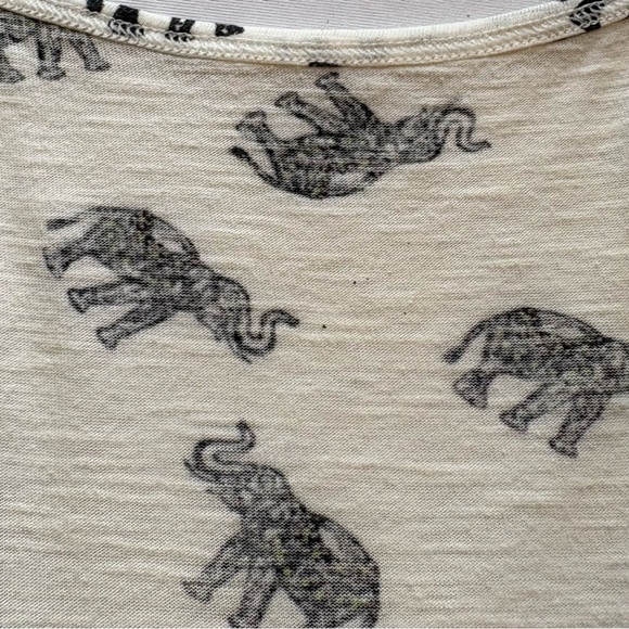 MyStyle Elephant Print Notch Neck Racerback Relaxed Fit Tank Top Size M - Picture 5 of 9